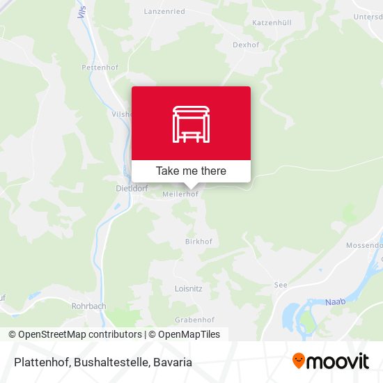 Plattenhof, Bushaltestelle map