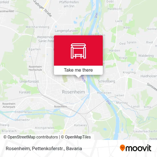 Карта Rosenheim, Pettenkoferstr.
