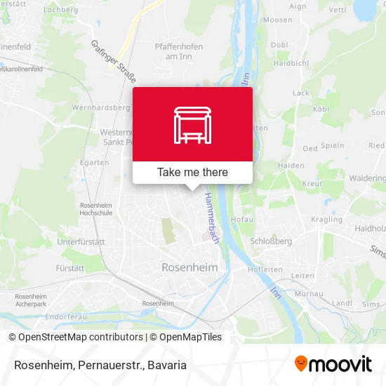 Карта Rosenheim, Pernauerstr.