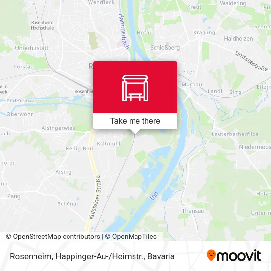 Карта Rosenheim, Happinger-Au- / Heimstr.