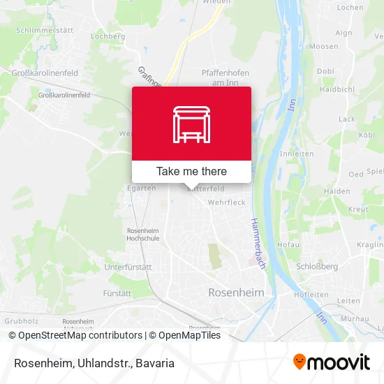 Карта Rosenheim, Uhlandstr.