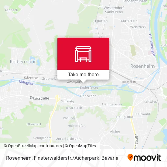 Карта Rosenheim, Finsterwalderstr. / Aicherpark