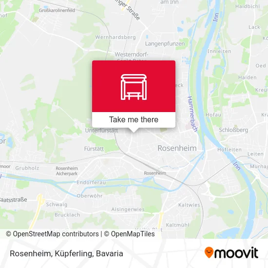 Rosenheim, Küpferling map