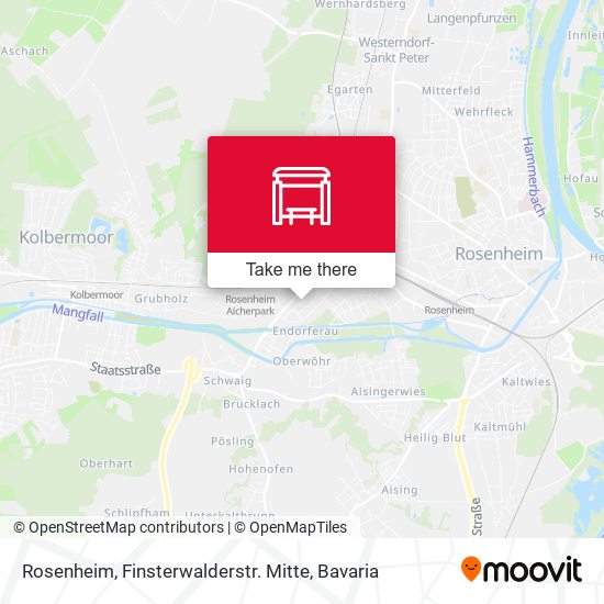 Карта Rosenheim, Finsterwalderstr. Mitte