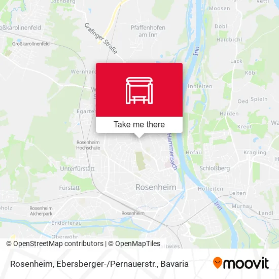 Карта Rosenheim, Ebersberger- / Pernauerstr.
