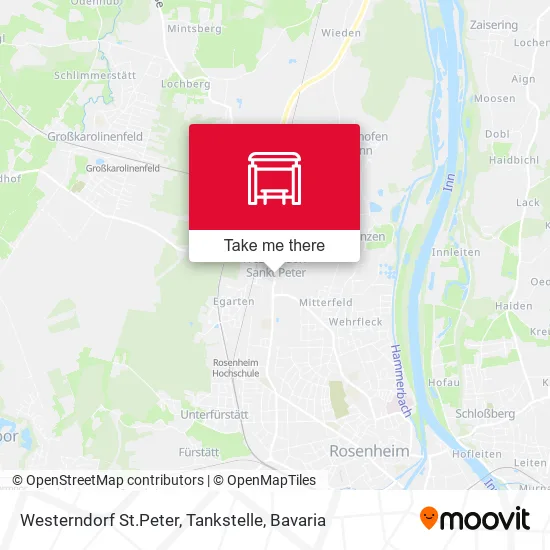Карта Westerndorf St.Peter, Tankstelle