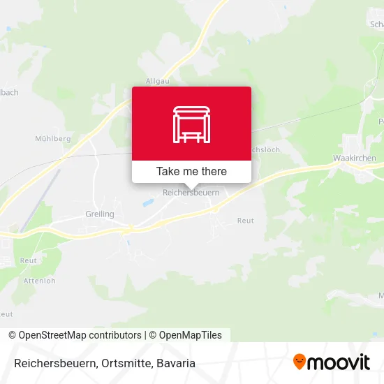 Карта Reichersbeuern, Ortsmitte