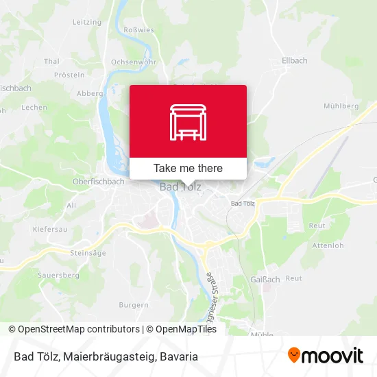 Карта Bad Tölz, Maierbräugasteig