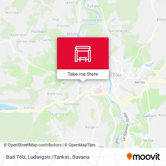 Карта Bad Tölz, Ludwigstr./Tankst.