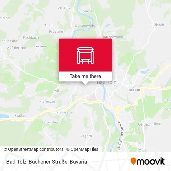 Карта Bad Tölz, Buchener Straße