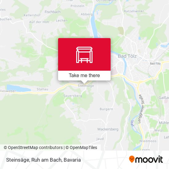 Steinsäge, Ruh am Bach map