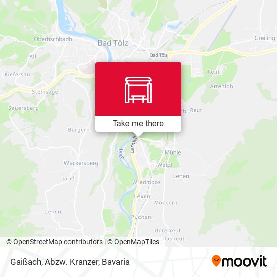 Gaißach, Abzw. Kranzer map