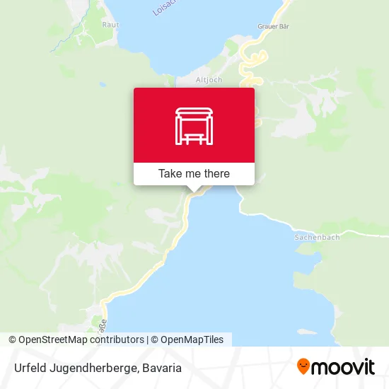 Карта Urfeld Jugendherberge