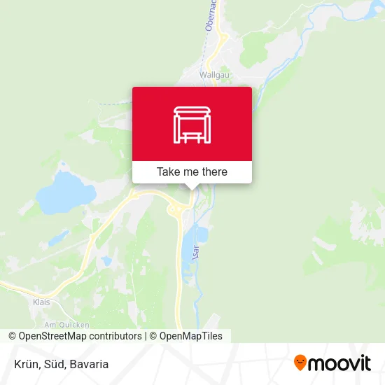Карта Krün, Süd