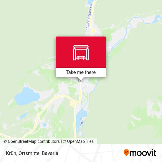 Карта Krün, Ortsmitte