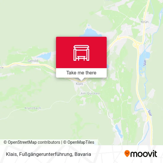 Карта Klais, Fußgängerunterführung