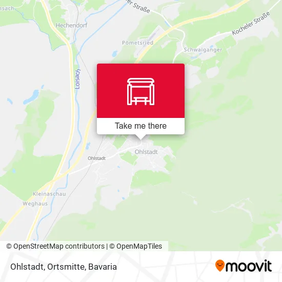 Карта Ohlstadt, Ortsmitte