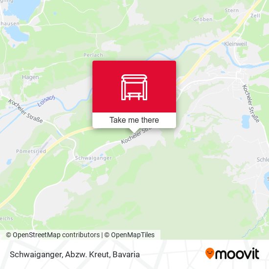 Schwaiganger, Abzw. Kreut map