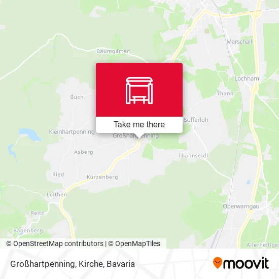 Карта Großhartpenning, Kirche