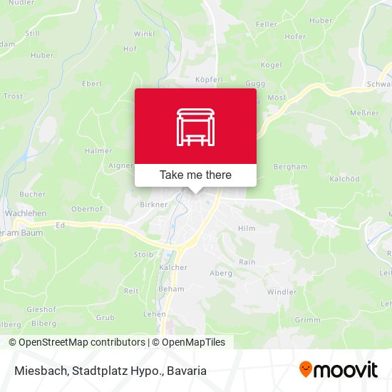 Miesbach, Stadtplatz Hypo. map