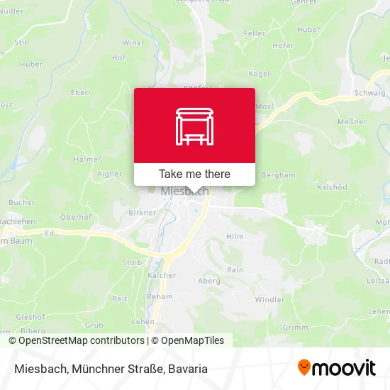 Карта Miesbach, Münchner Straße
