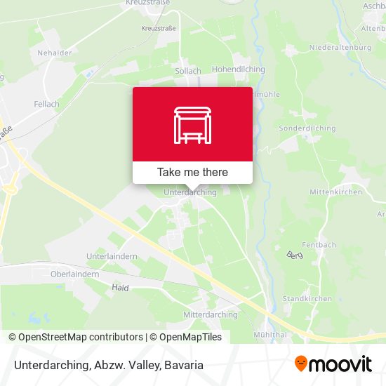 Unterdarching, Abzw. Valley map