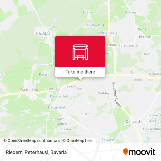 Карта Riedern, Peterhäusl