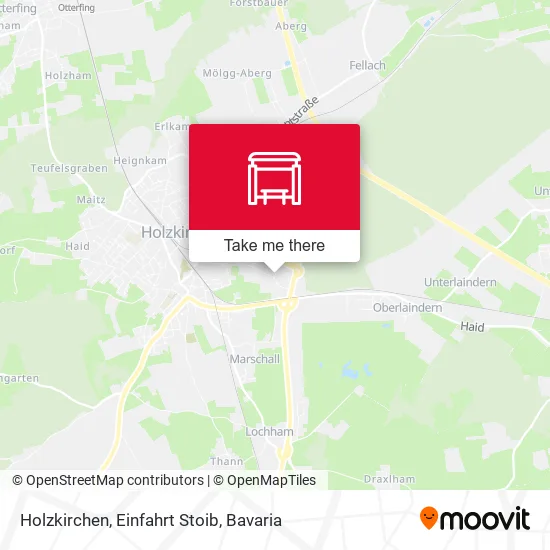 Карта Holzkirchen, Einfahrt Stoib