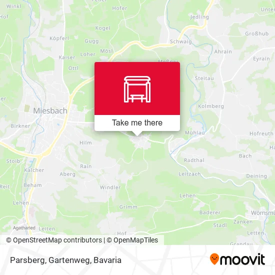 Карта Parsberg, Gartenweg
