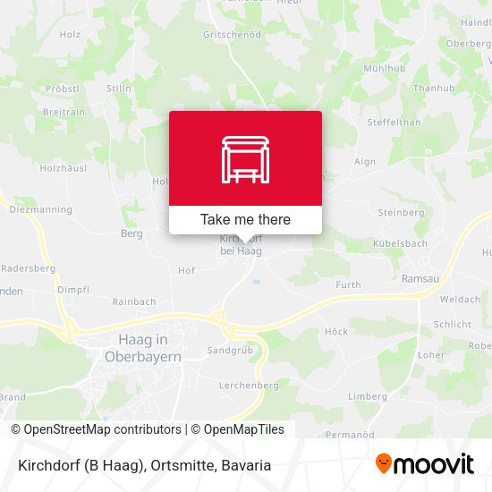 Kirchdorf (B Haag), Ortsmitte map