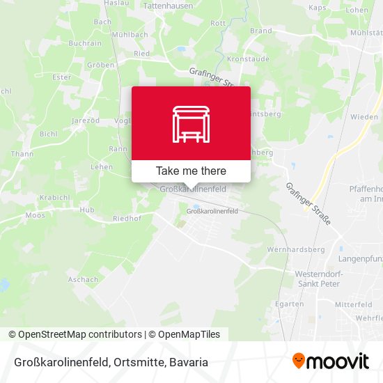 Großkarolinenfeld, Ortsmitte map