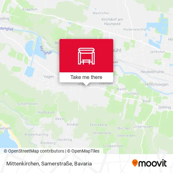 Карта Mittenkirchen, Samerstraße