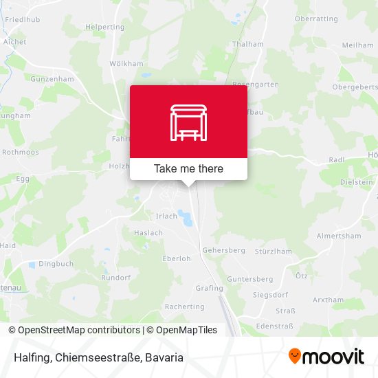 Halfing, Chiemseestraße map