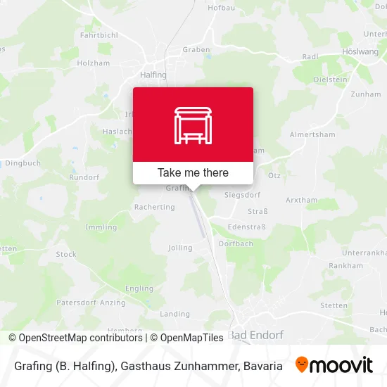 Карта Grafing (B. Halfing), Gasthaus Zunhammer