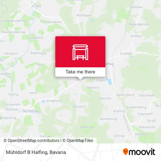 Карта Mühldorf B Halfing