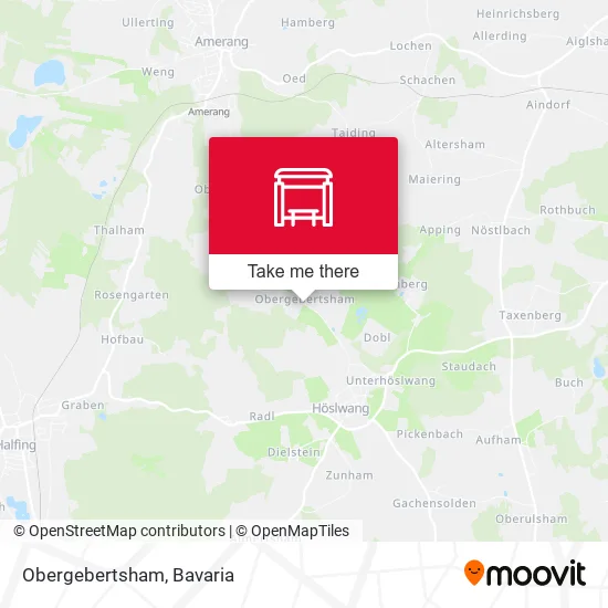 Карта Obergebertsham