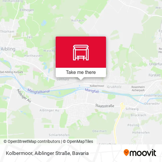 Карта Kolbermoor, Aiblinger Straße
