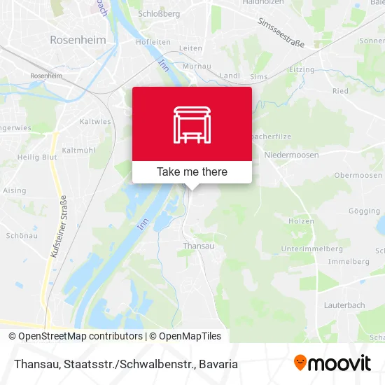 Карта Thansau, Staatsstr. / Schwalbenstr.