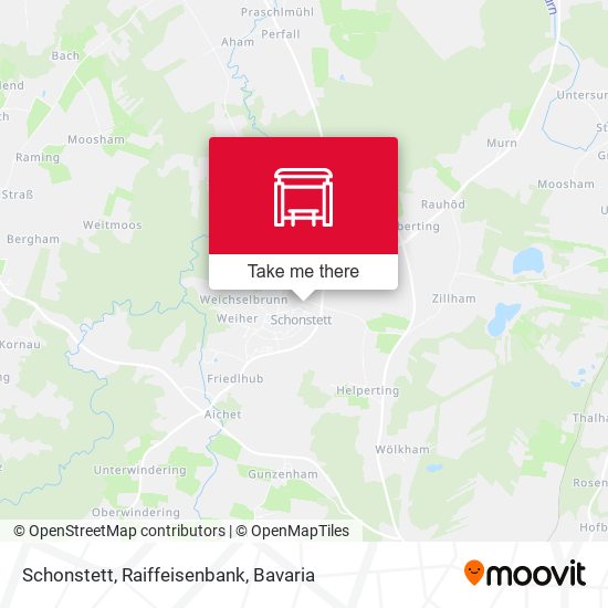 Schonstett, Raiffeisenbank map