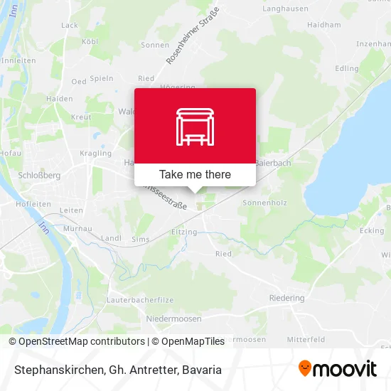 Карта Stephanskirchen, Gh. Antretter