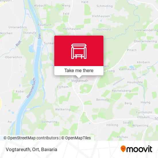 Карта Vogtareuth, Ort