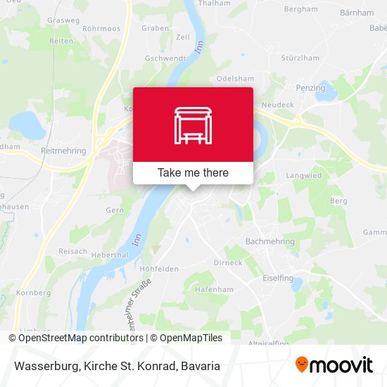 Wasserburg, Kirche St. Konrad map