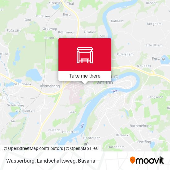 Wasserburg, Landschaftsweg map