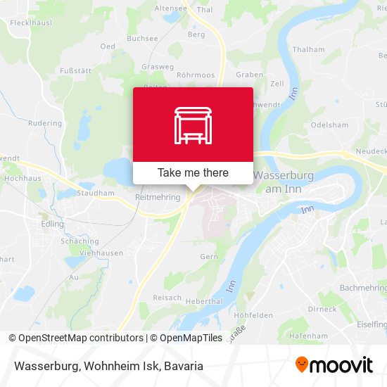 Wasserburg, Wohnheim Isk map