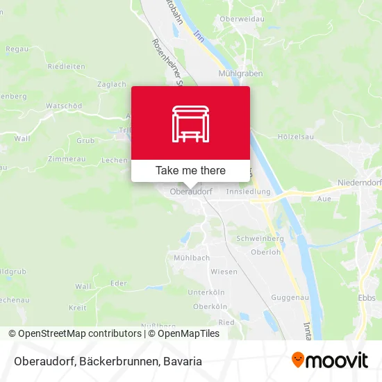 Карта Oberaudorf, Bäckerbrunnen