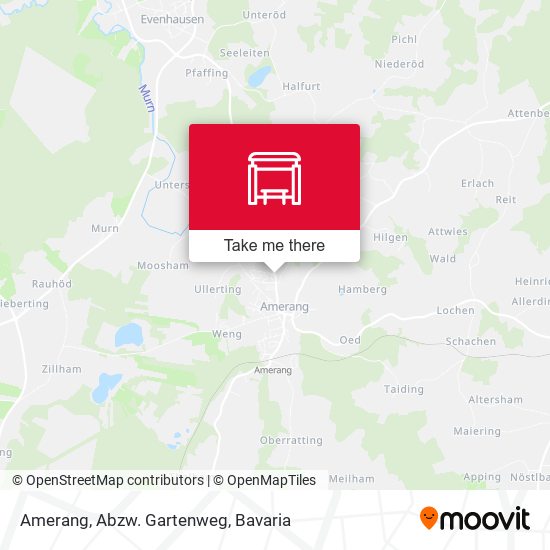 Amerang, Abzw. Gartenweg map
