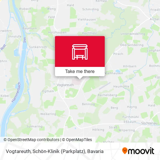 Карта Vogtareuth, Schön-Klinik (Parkplatz)