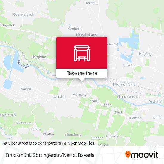 Bruckmühl, Göttingerstr./Netto map