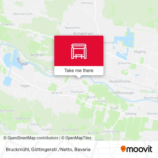 Карта Bruckmühl, Göttingerstr./Netto