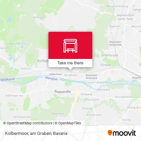 Карта Kolbermoor, am Graben